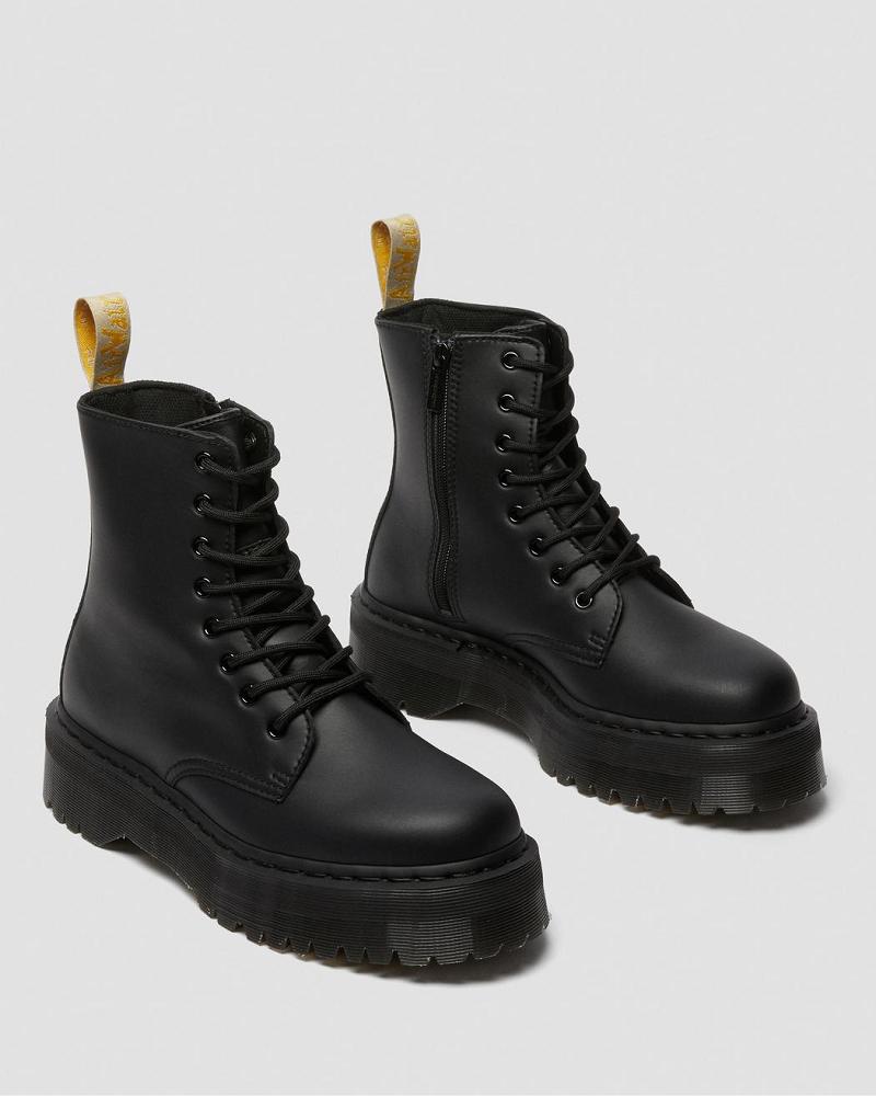 Dr Martens Vegan Jadon II Mono Platform Laarzen Heren Zwart | NL 244EBC